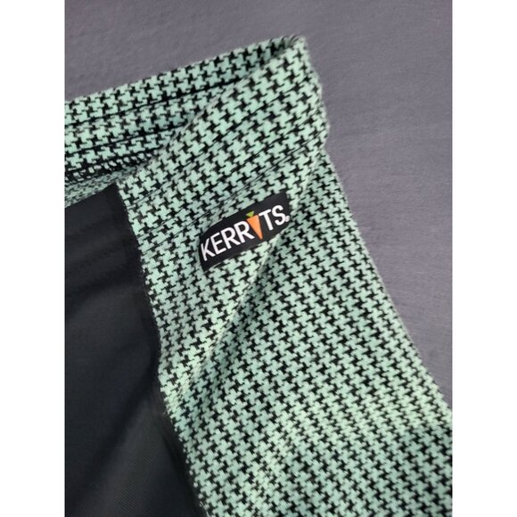 Kerrits Knee Patch Performance Tight Equestrian Pants Black Green Girl's XL - Picture 7 of 9